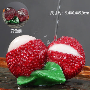 Tea pet color changing fruit tea from pet furnishings to boutique household tea table tea set tea pet tea ceremony furnishings acacuss