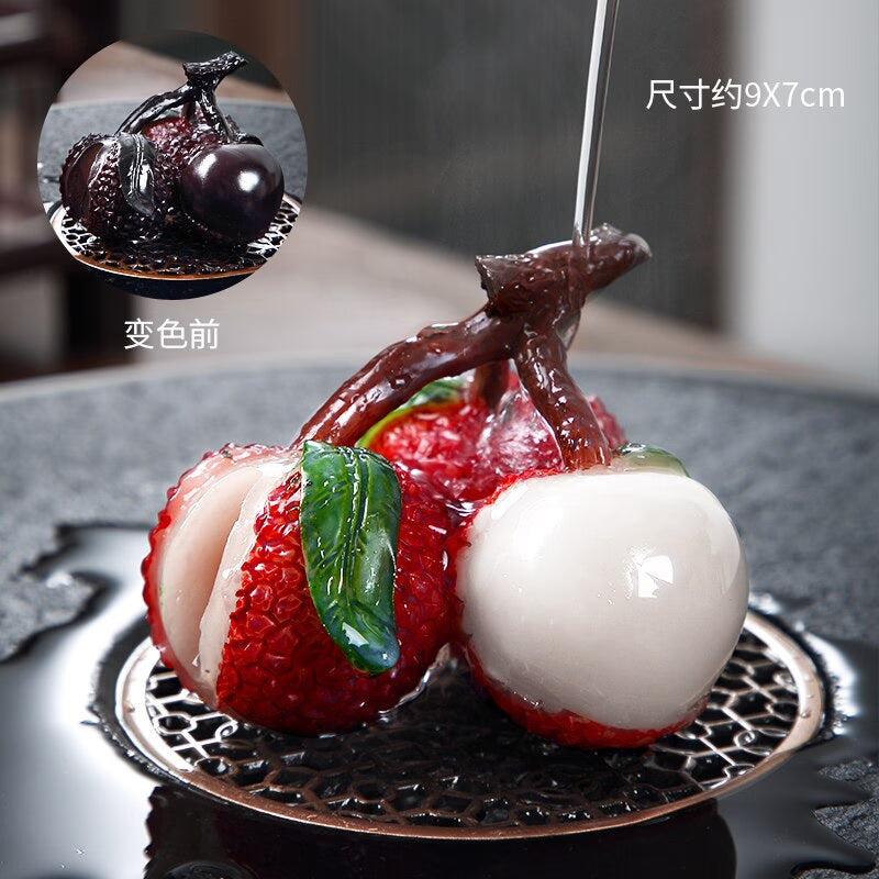 Tea pet color changing fruit tea from pet furnishings to boutique household tea table tea set tea pet tea ceremony furnishings acacuss