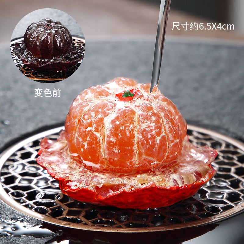 Tea pet color changing fruit tea from pet furnishings to boutique household tea table tea set tea pet tea ceremony furnishings acacuss