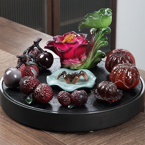 Tea pet color changing fruit tea from pet furnishings to boutique household tea table tea set tea pet tea ceremony furnishings acacuss