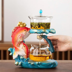 ACACUSS Loose leaf tea infuser for Herbal TEA Best tea Lover Gift | Fish tea infuser Organic Tea Gift Box with tea strainer - ACACUSS