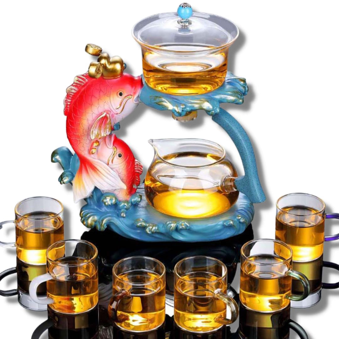 Tea set for Adults Fish tea infuser Organic Tea Gift Box with tea strainer - acacuss