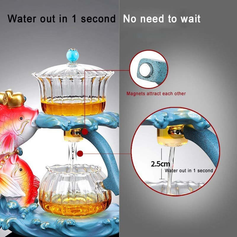 ACACUSS Loose leaf tea infuser for Herbal TEA Best tea Lover Gift | Fish tea infuser Organic Tea Gift Box with tea strainer - ACACUSS
