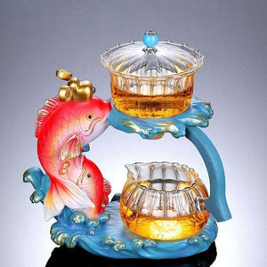 ACACUSS Loose leaf tea infuser for Herbal TEA Best tea Lover Gift | Fish tea infuser Organic Tea Gift Box with tea strainer - ACACUSS
