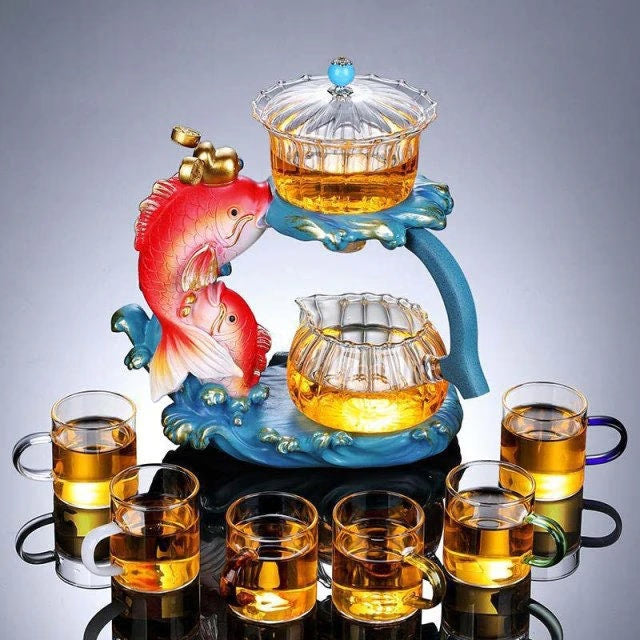 ACACUSS Loose leaf tea infuser for Herbal TEA Best tea Lover Gift | Fish tea infuser Organic Tea Gift Box with tea strainer - ACACUSS