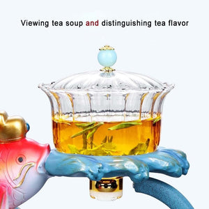 ACACUSS Loose leaf tea infuser for Herbal TEA Best tea Lover Gift | Fish tea infuser Organic Tea Gift Box with tea strainer - ACACUSS
