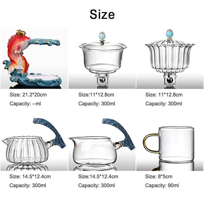 ACACUSS Loose leaf tea infuser for Herbal TEA Best tea Lover Gift | Fish tea infuser Organic Tea Gift Box with tea strainer - ACACUSS