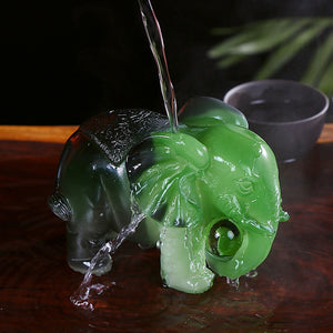 Tea set small ornaments tea pet color changing elephant ornaments creative decorative accessories resin Ruyi elephant ornaments acacuss