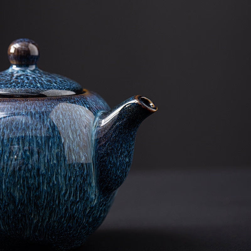 Teapot Single Pot Ceramic Handmade Single Tea Set - acacuss