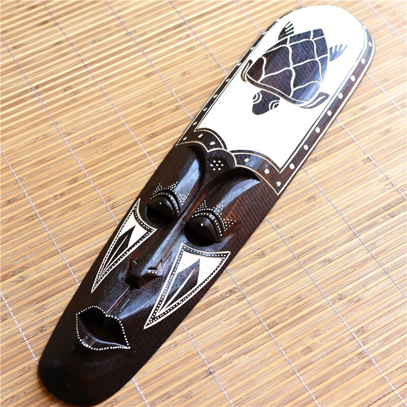Thailand Woodcarving Mask Vintage Wall Decoration Gate Pendant Wall Decor For Bar Inn Southeast Asian Style Home Accessorie acacuss