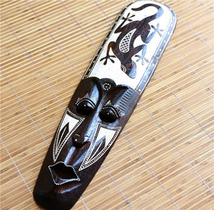 Thailand Woodcarving Mask Vintage Wall Decoration Gate Pendant Wall Decor For Bar Inn Southeast Asian Style Home Accessorie acacuss