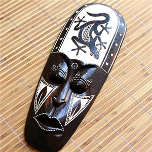 Thailand Woodcarving Mask Vintage Wall Decoration Gate Pendant Wall Decor For Bar Inn Southeast Asian Style Home Accessorie acacuss