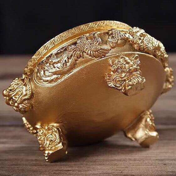 Three-Legged Dragon and Phoenix Incense Burner Resin Antique Incense Burner Home Supplies Decoration Home Decor acacuss