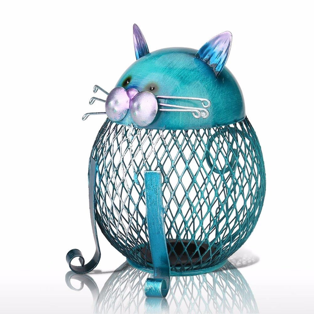 Tooarts Animal Figurines Money Box Handmade Practical Metal Craft Home Decor Modern Style Home Decoration Accessories Gift acacuss