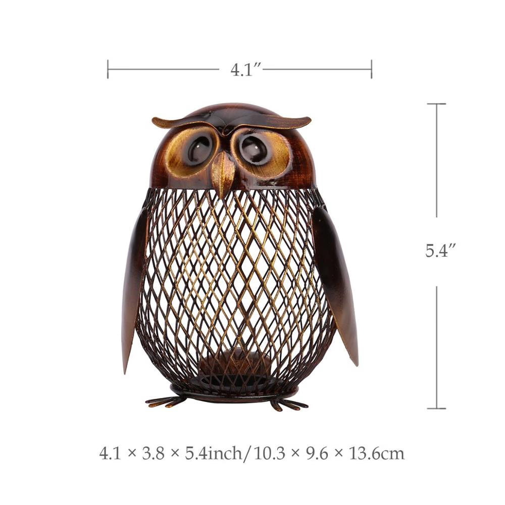 Tooarts Animal Figurines Money Box Handmade Practical Metal Craft Home Decor Modern Style Home Decoration Accessories Gift acacuss