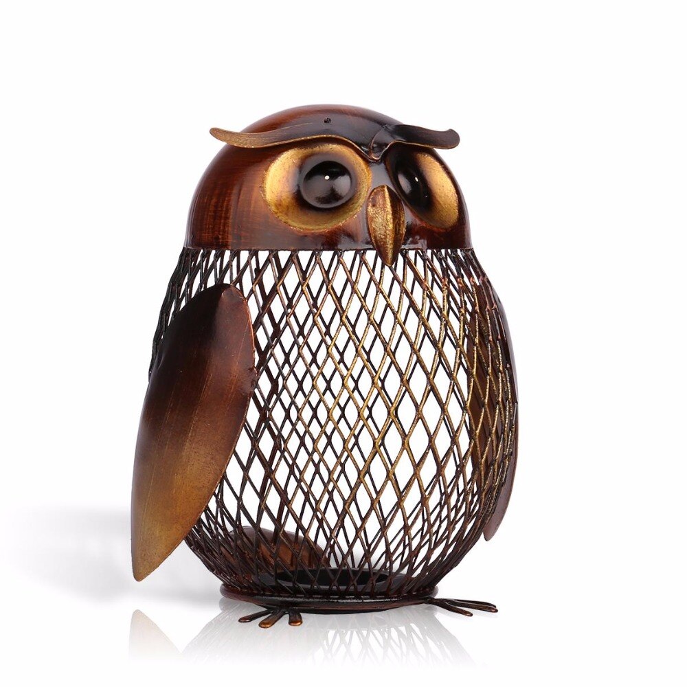 Tooarts Animal Figurines Money Box Handmade Practical Metal Craft Home Decor Modern Style Home Decoration Accessories Gift acacuss