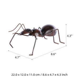 Tooarts Ant Ornaments Iron Animals Home Ornament Mini Animal Garden Micro Landscape Photography Props acacuss
