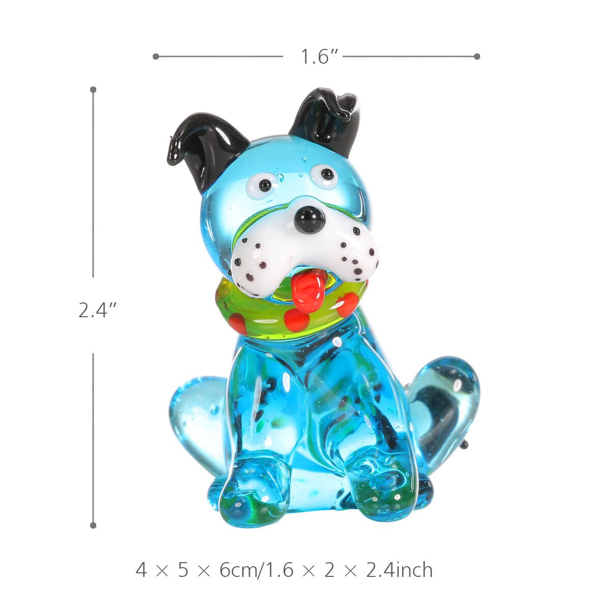 Tooarts Cat and Goldfish Gift Glass Ornament Animal Figurine Handblown Home Decor cat figurine home decoration accessories acacuss