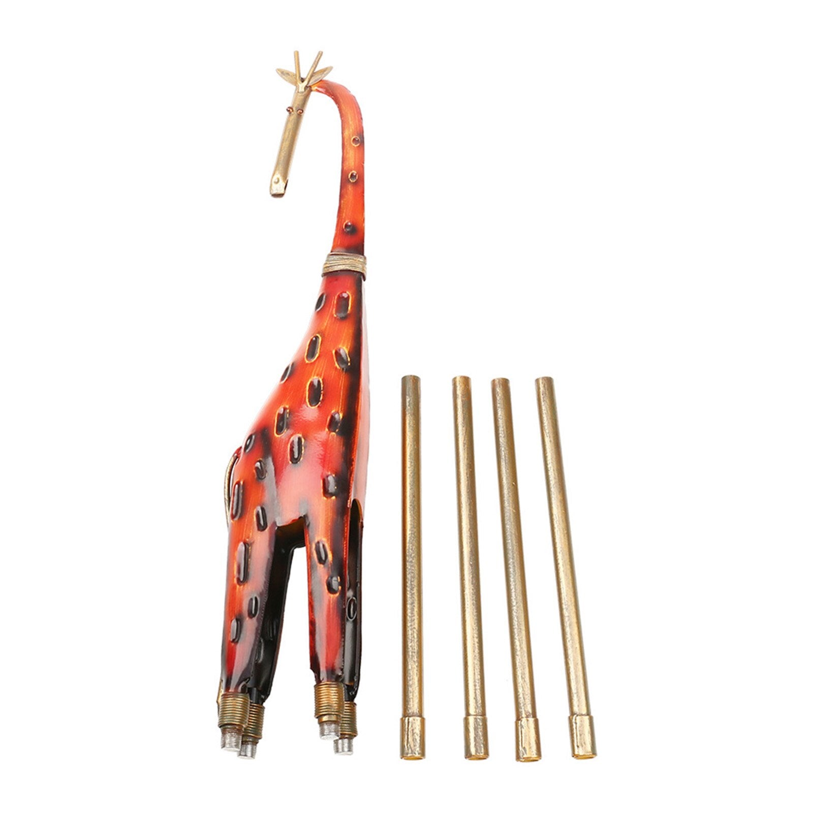 Tooarts Giraffe Ornament Iron Art Decor Handmade Craft Home and Outdoor Decoration Perfect Gift for Giraffe and Animal Lovers acacuss