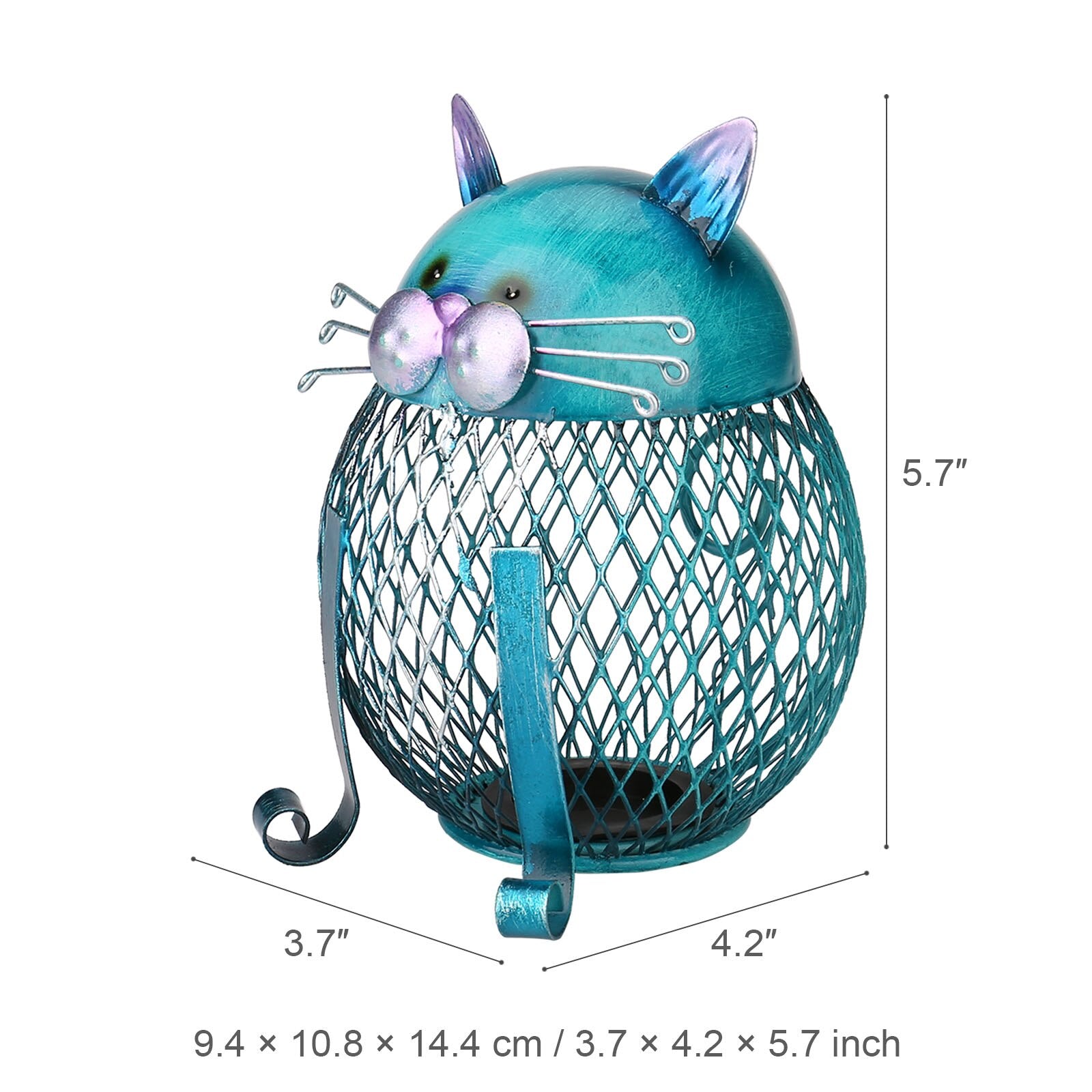 Tooarts Owl-shaped Metal Sculpture Mesh Wine Bottle Holder Bottle Cork Container Iron Art Practical Decoration Creative Craft acacuss