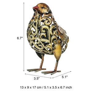 Tooarts Tomfeel Carved Iron Hen Metal Sculpture Iron Animal Sculpture Artwork Garden Furnishing Home Ornament home garden acacuss