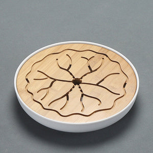 ACACUSS Bamboo tea tray square size | Tea Tray Heavy Natural Bamboo | Traditional Bamboo Wood Gongfu Tea Tray | Tea Table Tray Drainage - ACACUSS