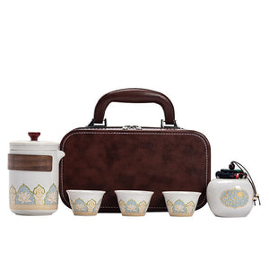 Travel Tea Set Portable Kung Fu Tea Set Wholesale Japanese Outdoor Quick Cup Festival Company Business Gifts acacuss