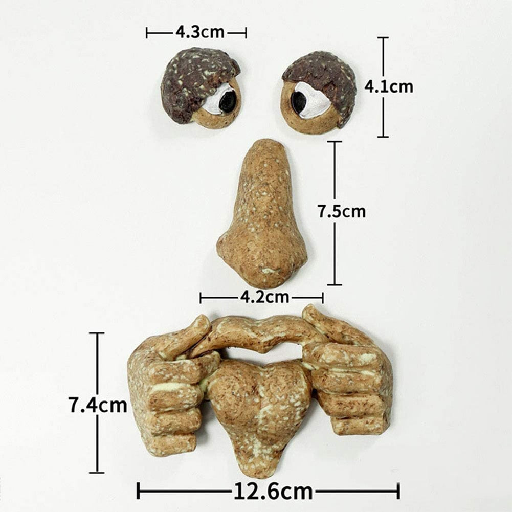 Tree Bark Face Halloween Outdoor Garden Statue Ghost Face Sculpture Decor Horror Tree Demon Decoration Haunted House acacuss