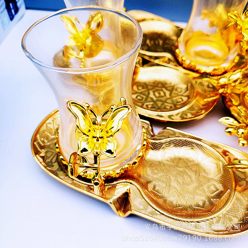 Turkish Tea Set Gold acacuss