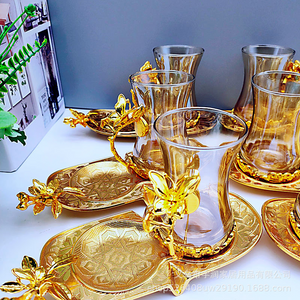 Turkish Tea Set Gold acacuss