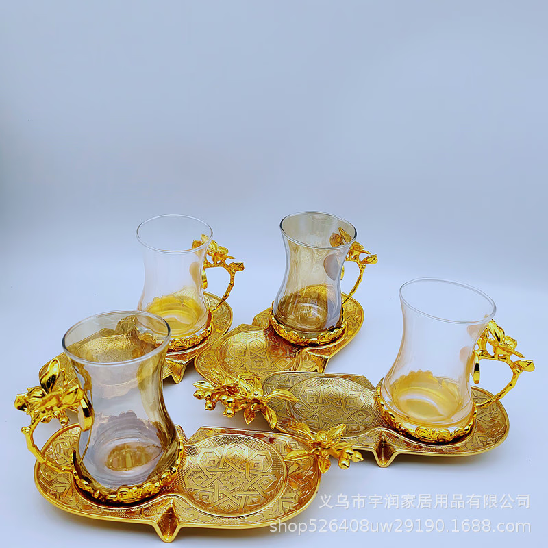 Turkish Tea Set Gold acacuss