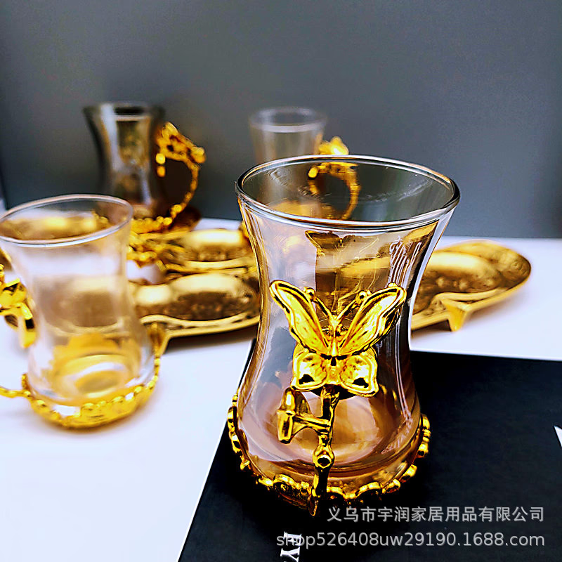 Turkish Tea Set Gold acacuss