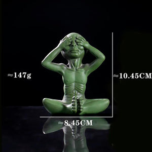 UFO Alien Cute Statue Sculpture Halloween Decor for Outdoor Garden Home Desk Organizer Office Accessories Party Decor Kids Gifts acacuss