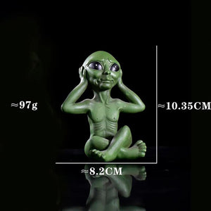 UFO Alien Cute Statue Sculpture Halloween Decor for Outdoor Garden Home Desk Organizer Office Accessories Party Decor Kids Gifts acacuss