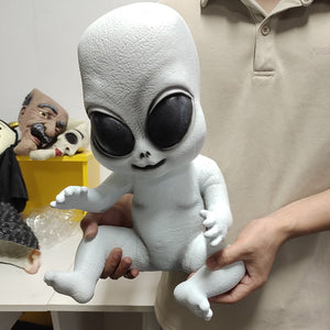 UFO Alien Kids Cute Statue Sculpture Big Size Large Halloween figures Decor for Home Desk Organizer Office Accessories Doll Gift acacuss