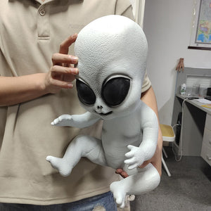 UFO Alien Kids Cute Statue Sculpture Big Size Large Halloween figures Decor for Home Desk Organizer Office Accessories Doll Gift acacuss