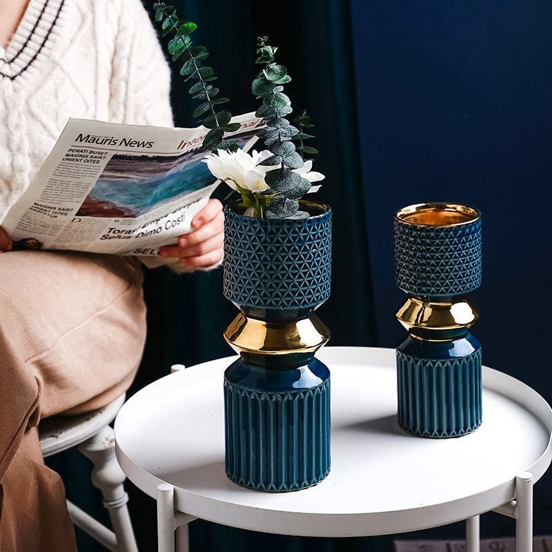 ACACUSS MID Century Modern Decor sculpture VASE Nordic Minimalist Decorative Ornaments Flower Arrangement -  Table centerpiece housewarming - ACACUSS