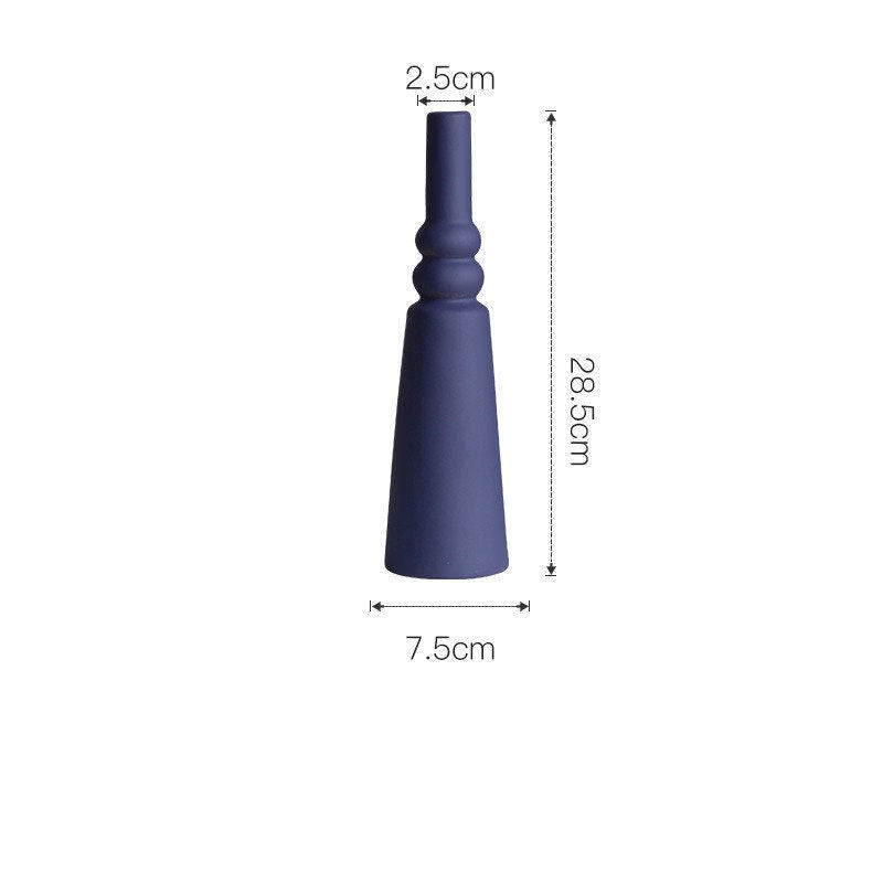 Unique Handmade Nordic Colorful vase for Bookshelf Home Decor or housewarming new home gift - ACACUSS