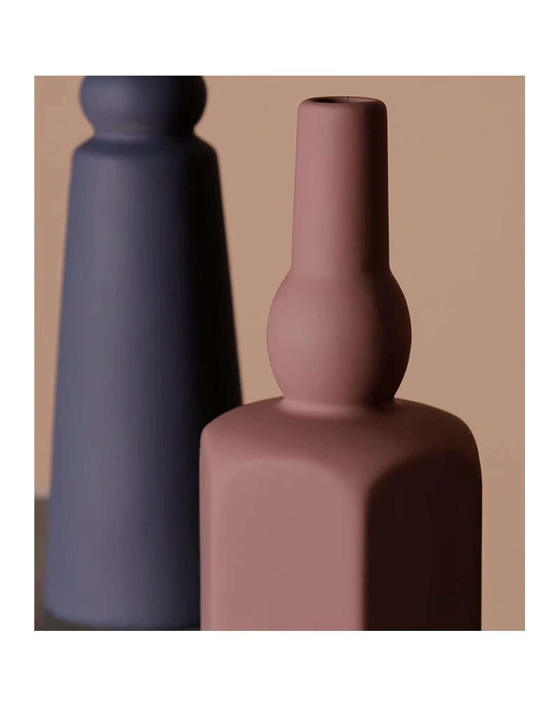 Unique Handmade Nordic Colorful vase for Bookshelf Home Decor or housewarming new home gift - ACACUSS