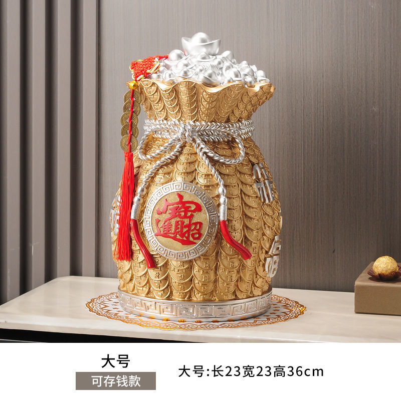 Unique Piggy Bank Chinese Cornucopan Resin Money Storage Jar Lucky Feng Shui Ornaments Ultra-large Capacity Only In But Not Out acacuss