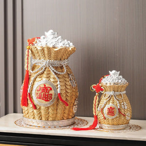 Unique Piggy Bank Chinese Cornucopan Resin Money Storage Jar Lucky Feng Shui Ornaments Ultra-large Capacity Only In But Not Out acacuss