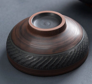 Unique Teaware Purple pottery Fashionable Ceramic Travel Tea Set Portable 2 Tea Cups and Teapot - acacuss