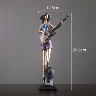 ACACUSS Unique bookshelf Decor Music Art Character Model Statue Creative Living Room Decoration Wine Cabinet Ornaments Figurine - ACACUSS