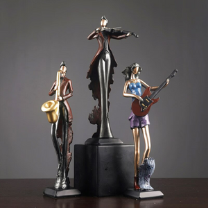 Unique bookshelf Decor Music Art Character Model Statue Creative Living Room Decoration Wine Cabinet Ornaments Figurine - acacuss