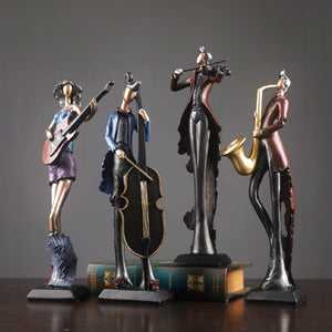 Unique bookshelf Decor Music Art Character Model Statue Creative Living Room Decoration Wine Cabinet Ornaments Figurine - acacuss