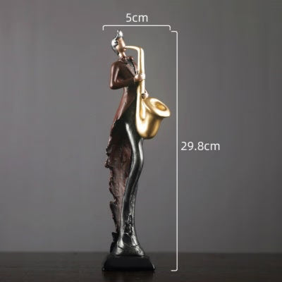 ACACUSS Unique bookshelf Decor Music Art Character Model Statue Creative Living Room Decoration Wine Cabinet Ornaments Figurine - ACACUSS
