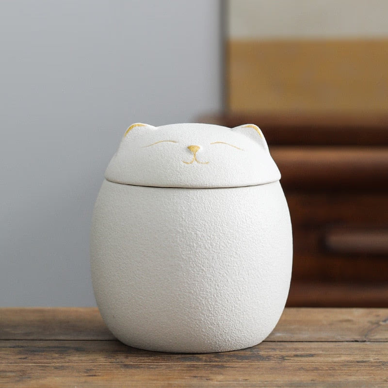 Urn for Pet Ashes- Cat Shape Memorial Cremation Urns-Handcrafted Black Decorative Urns for Funeral，Cat urn，Dog urn acacuss