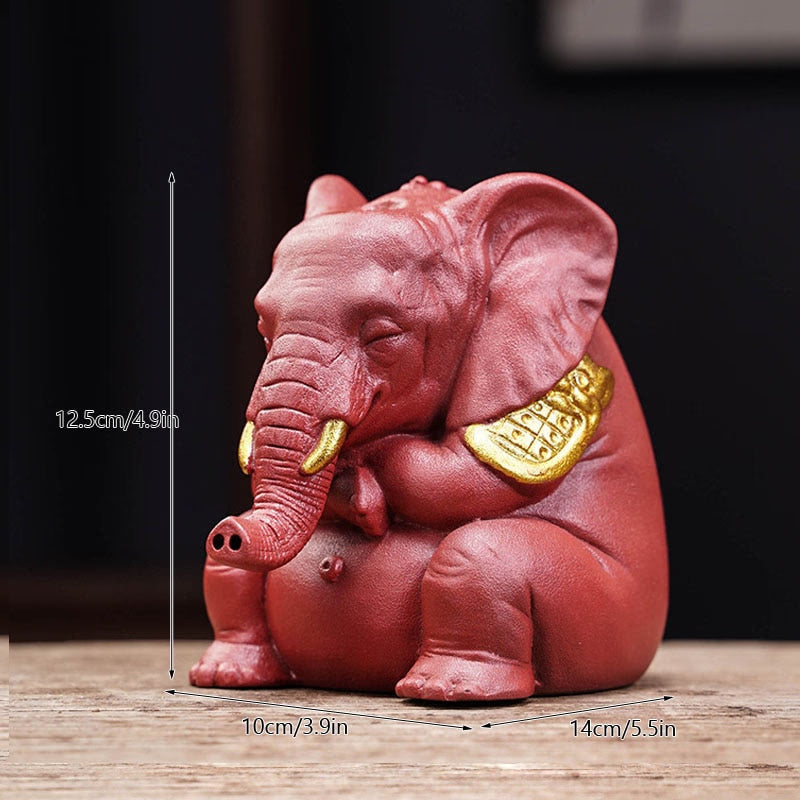 VILEAD Ceramic Bull Statue Animal Backflow Incense Burner Figurine Geometric Cattle Sculpture Home Office Desktop Decoration acacuss