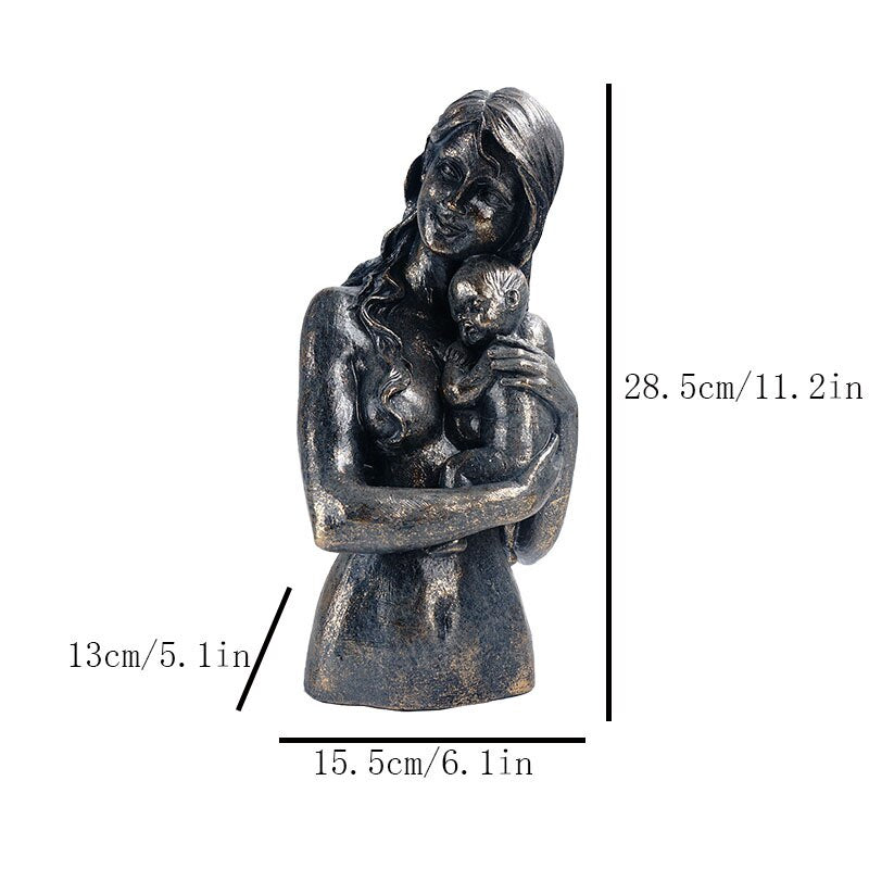 VILEAD Retro Resin Mask Statue Nordic Couple Face Statuette Home Interior Decor TV Cabinet Bookcase Office Decoration Craft Gift acacuss