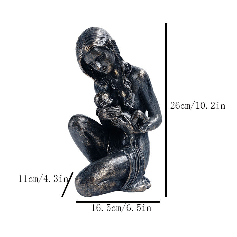 VILEAD Retro Resin Mask Statue Nordic Couple Face Statuette Home Interior Decor TV Cabinet Bookcase Office Decoration Craft Gift acacuss